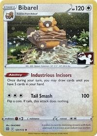 Bibarel - 121/172 (Cosmos Holo) - Prize Pack Series Cards - Pokemon card