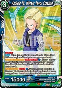 Android 18, Military Terror Creation - History of Z - Dragon Ball Super: Masters card