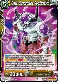 Frieza, Uncontrollable Transformation - History of Z - Dragon Ball Super: Masters card