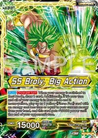 Broly // SS Broly, Big Action - History of Z - Dragon Ball Super: Masters card
