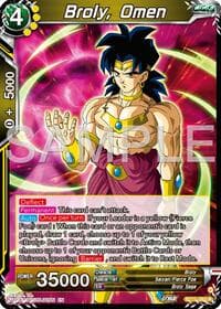 Broly, Omen - History of Z - Dragon Ball Super: Masters card