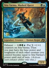 Sita Varma, Masked Racer - Prerelease Cards - Magic: The Gathering card
