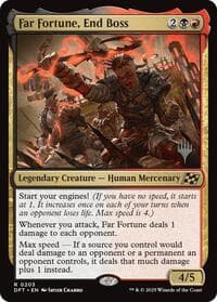 Far Fortune, End Boss - Promo Pack: Aetherdrift - Magic: The Gathering card
