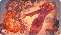 Aetherdrift Black Stitched Playmat for Magic: The Gathering - Special Guest: Chandra's Ignition - Ultra Pro Playmats - Playmats card