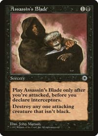 Assassin's Blade - Portal - Magic: The Gathering card