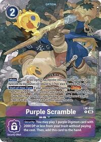Purple Scramble (Alternate Art) - Starter Deck 20: Protector of Light - Digimon Card Game card
