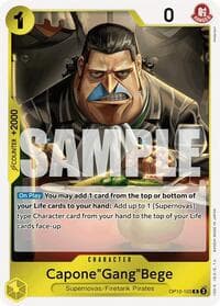 Capone"Gang"Bege - Royal Blood - One Piece Card Game card
