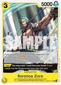Roronoa Zoro (113) - Royal Blood - One Piece Card Game card