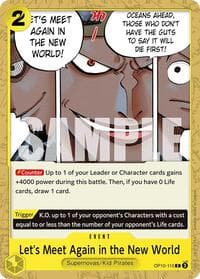 Let's Meet Again in the New World - Royal Blood - One Piece Card Game card