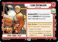 Luke Skywalker - Hero of Yavin - Jump to Lightspeed - Star Wars: Unlimited card