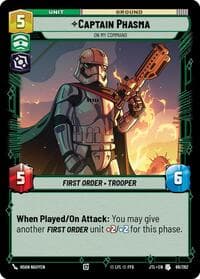 Captain Phasma - On My Command - Jump to Lightspeed - Star Wars: Unlimited card