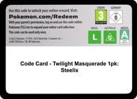 Code Card - Twilight Masquerade Single Pack Blister [Steelix] - SV06: Twilight Masquerade - Pokemon card