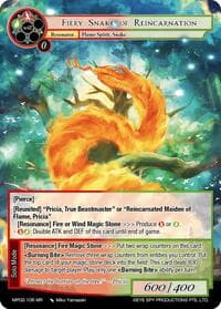 Fiery Snake of Reincarnation - Masterpiece Collection 02 "Fates Reunited!" - Force of Will card