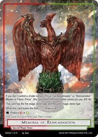 Memoria of Reincarnation - Masterpiece Collection 02 "Fates Reunited!" - Force of Will card