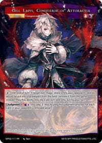 Gill Lapis, Conqueror of Attoractia // Gill Lapis, Rebel of Darkest Fires - Masterpiece Collection 02 "Fates Reunited!" - Force of Will card