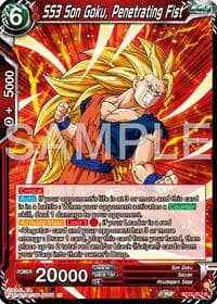SS3 Son Goku, Penetrating Fist - History of Z - Dragon Ball Super: Masters card