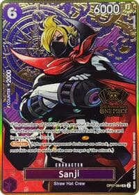 Sanji (One Piece Japanese Version 2nd Anniversary Set) - One Piece Promotion Cards - One Piece Card Game card