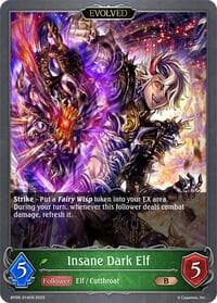 Insane Dark Elf (Evolved) - BP08: Alterchaotica - Shadowverse: Evolve card