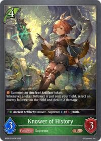 Knower of History - BP08: Alterchaotica - Shadowverse: Evolve card