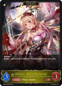 Dionne, Dancing Blade (Evolved) - BP08: Alterchaotica - Shadowverse: Evolve card