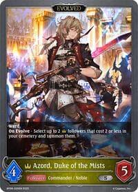 Azord, Duke of the Mists (Evolved) - BP08: Alterchaotica - Shadowverse: Evolve card
