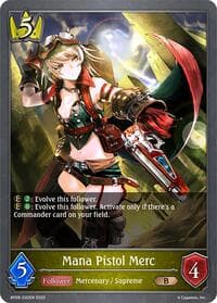 Mana Pistol Merc - BP08: Alterchaotica - Shadowverse: Evolve card