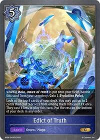 Edict of Truth - BP08: Alterchaotica - Shadowverse: Evolve card