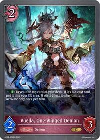 Vuella, One-Winged Demon - BP08: Alterchaotica - Shadowverse: Evolve card