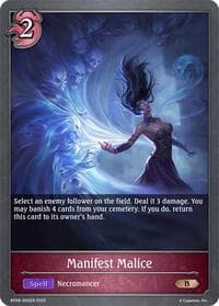Manifest Malice - BP08: Alterchaotica - Shadowverse: Evolve card