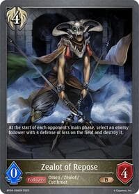 Zealot of Repose - BP08: Alterchaotica - Shadowverse: Evolve card