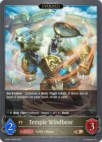 Temple Windbear (Evolved) - BP08: Alterchaotica - Shadowverse: Evolve card
