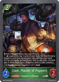 Liam, Master of Puppets - P03EN (Foil) - BP08: Alterchaotica - Shadowverse: Evolve card