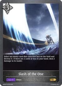 Slash of the One - P27EN (Foil) - BP08: Alterchaotica - Shadowverse: Evolve card