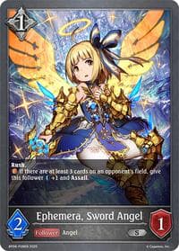 Ephemera, Sword Angel - P28 (Foil) - BP08: Alterchaotica - Shadowverse: Evolve card
