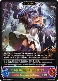 Orchis, Resolute Puppet // Orchis, Vengeful Puppet (SL) - BP08: Alterchaotica - Shadowverse: Evolve card