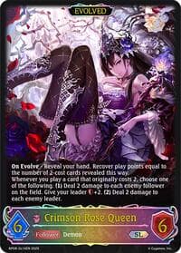 Crimson Rose Queen (Evolved) (SL) - BP08: Alterchaotica - Shadowverse: Evolve card