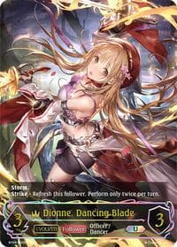 Dionne, Dancing Blade (Evolved) (U) - BP08: Alterchaotica - Shadowverse: Evolve card