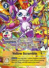 Yellow Scramble (Alternate Art) - Starter Deck 20: Protector of Light - Digimon Card Game card