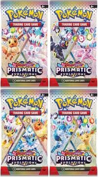 Prismatic Evolutions Booster Pack Art Bundle [Set of 4] - SV: Prismatic Evolutions - Pokemon card