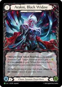 Arakni, Black Widow (Extended Art) - LGS376 - Flesh and Blood: Promo Cards - Flesh and Blood TCG card