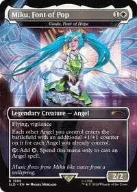 Miku, Font of Pop - Giada, Font of Hope - Secret Lair Drop Series - Magic: The Gathering card