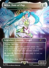 Miku, Font of Pop - Giada, Font of Hope (Rainbow Foil) - Secret Lair Drop Series - Magic: The Gathering card