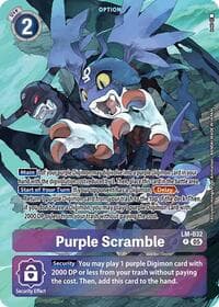 Purple Scramble (Alternate Art) - Starter Deck 21: Hero of Hope - Digimon Card Game card