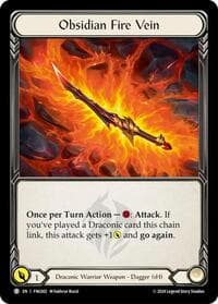 Obsidian Fire Vein - Blitz Deck: The Hunted - Fang - Flesh and Blood TCG card