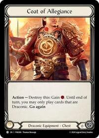 Coat of Allegiance - Blitz Deck: The Hunted - Fang - Flesh and Blood TCG card