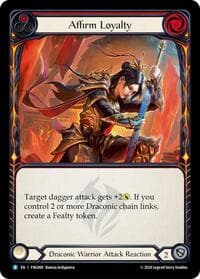 Affirm Loyalty (Red) - Blitz Deck: The Hunted - Fang - Flesh and Blood TCG card