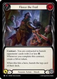Fleece the Frail (Red) - Blitz Deck: The Hunted - Arakni - Flesh and Blood TCG card