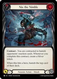 Nix the Nimble (Red) - Blitz Deck: The Hunted - Arakni - Flesh and Blood TCG card