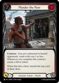 Plunder the Poor (Red) - Blitz Deck: The Hunted - Arakni - Flesh and Blood TCG card