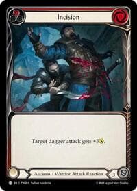 Incision (Red) - Blitz Deck: The Hunted - Fang - Flesh and Blood TCG card